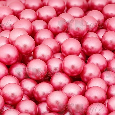 Бусины под жемчуг, размер 10 мм, цвет грязно-розовый, вес 500 г  фото 3