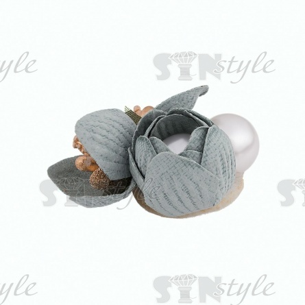 Цветочки декоративные, размер 50х40 мм, цвет мятный фото 2