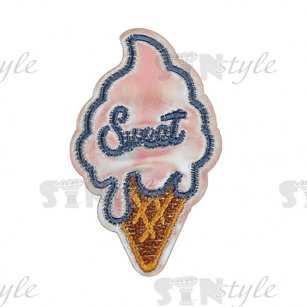 Термоаппликация "Мороженое", размер 37х50 мм  фото 1