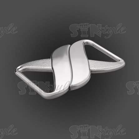 Пряжка пластиковая, внутренний размер 50 мм, цвет никель фото 2