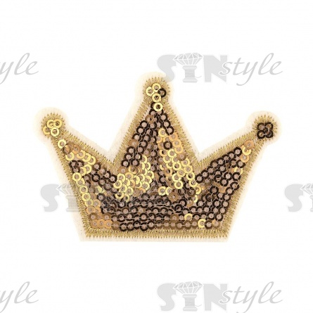 Термоаппликация текстильная, синтетическая, размер 76х52 мм фото 1