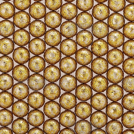 Бусины под жемчуг прибивные с золотым напылением, размер 5 мм, цвет золотой, вес 500 г  фото 2