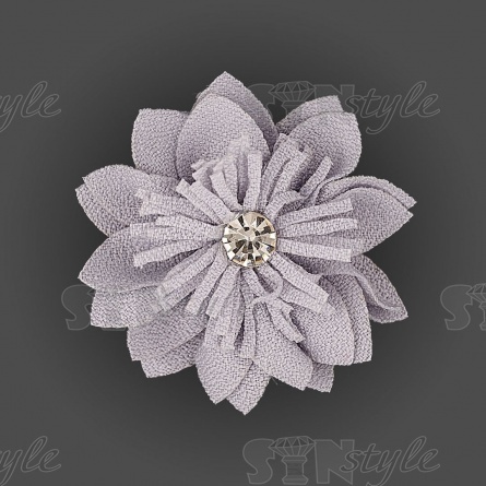 Цветочки декоративные, цвет серый, размер 45 мм, фото 1