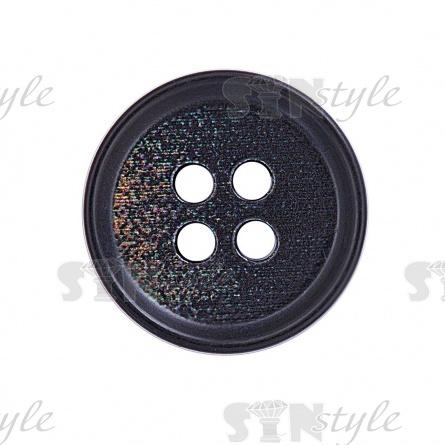 Пуговица пластиковая на четыре прокола, размер 24L, цвет кофейный фото 2