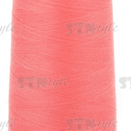 Нитки полиэстер 40/2, цвет №105 (коралловый), 5000Y фото 2