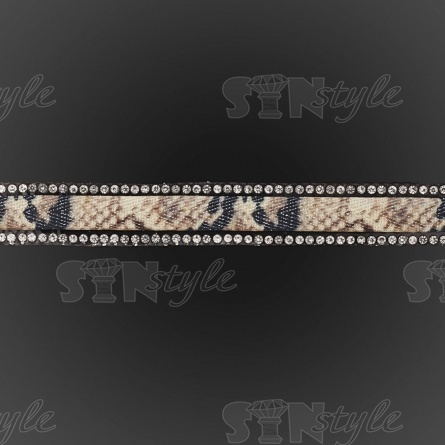 Лента декоративная со стразами на термоклеевой основе, ширина 15 мм, намотка 20 Y фото 2