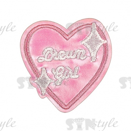 Термоаппликация "Сердечко", размер 50х52 мм фото 1