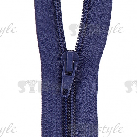 Молиня спираль, тип 5, разьемная, длина 65 см, цвет С398 (грязно-синий), "простой" бегунок фото 2