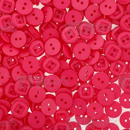 Пуговица пластиковая на два прокола, 20L, цвет фуксия фото 3