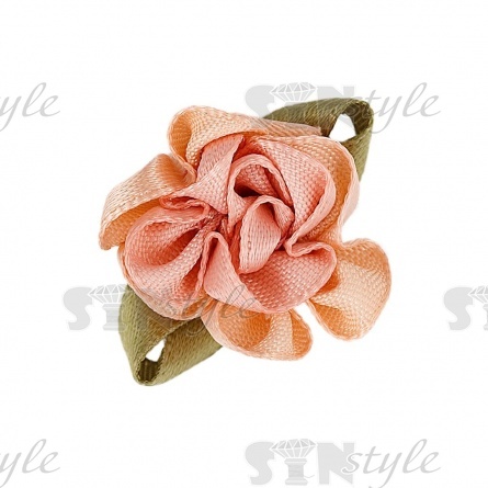 Цветочки декоративные, цвет персиковый, размер 23х30 мм фото 1
