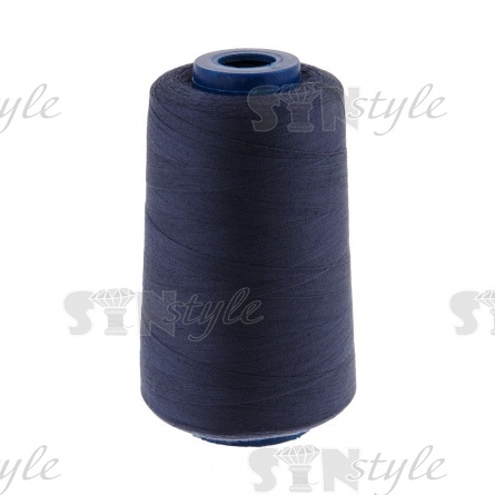 Нитки полиэстер 40/2, цвет №2038 (синий морской), 5000Y фото 2