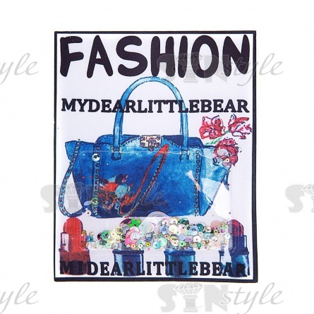 Аппликация текстильная пришивная, размер 135 мм х 170 мм фото 1