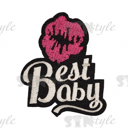 Термоаппликация "Best Baby", размер 66х80 мм  фото 1