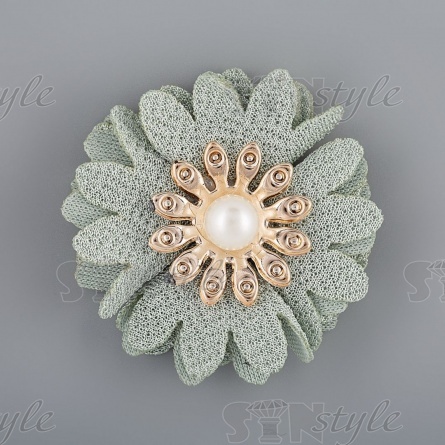 Цветочки декоративные, цвет мятный, диаметр 45 мм,  фото 1