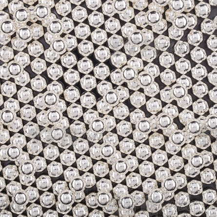 Бусины под жемчуг прибивные, размер 6 мм, цвет хром, вес 500 г  фото 1