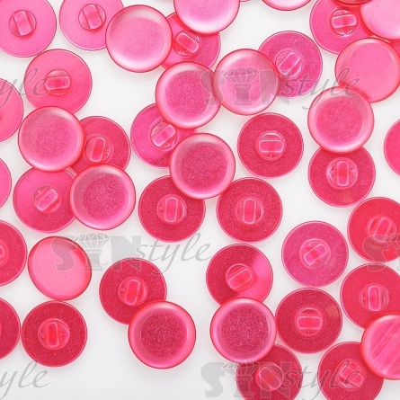 Пуговица пластиковая на ножке, розовая перламутровая, 32L фото 3