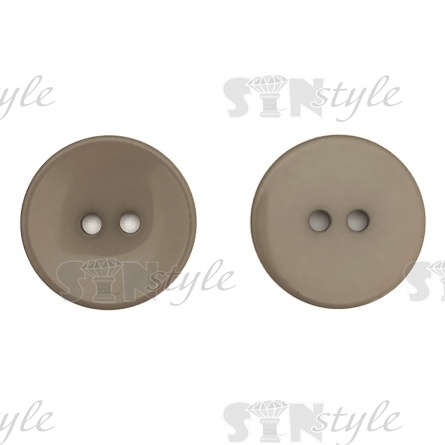 Пуговица пластиковая на два прокола, размер 40L, цвет коричневый фото 1