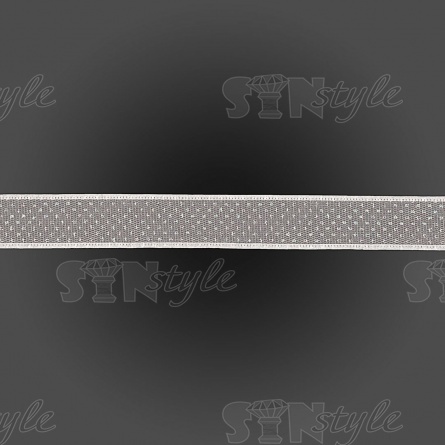 Декоративная лента капроновая, ширина 25 мм, намотка 25 ярдов, цвет белый фото 2