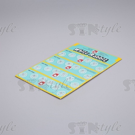 Кнопки пластиковые, прозрачные, размер 10 мм, 24 шт/пластина фото 2