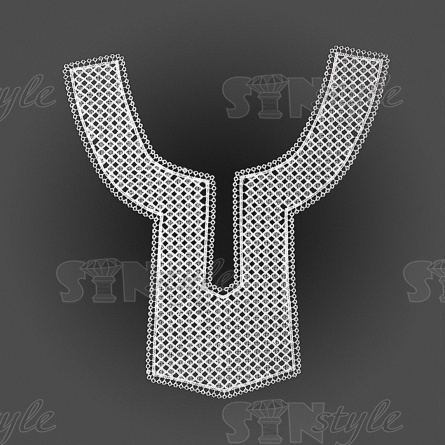 Воротник пришивной кружевной, размер 320х370 мм  фото 1