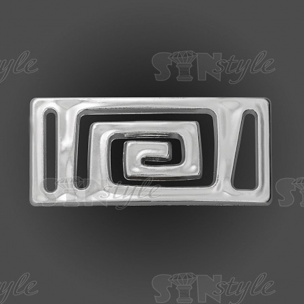 Пряжка пластиковая, внутренний размер 25 мм, цвет никель фото 1