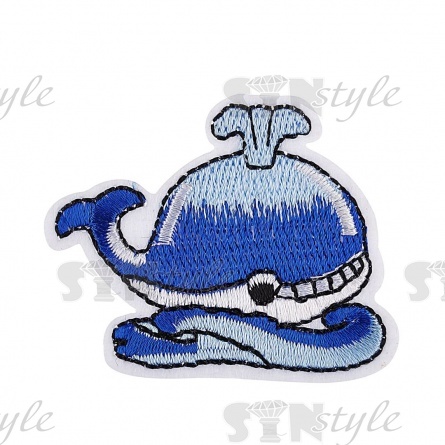 Термоаппликация "Китенок", размер 53х45 мм фото 1