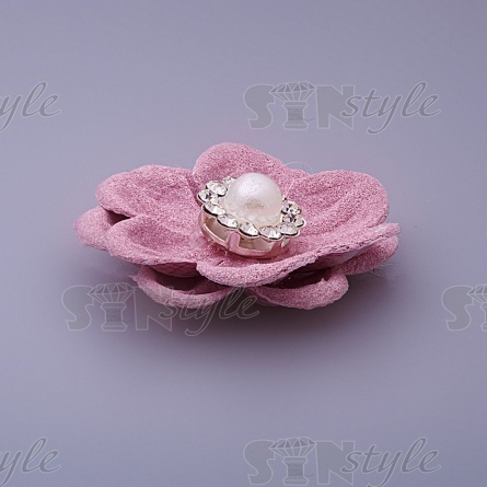 Цветочки декоративные, цвет пурпурный, размер 25 мм, фото 2