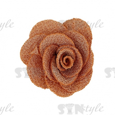 Цветочки декоративные, цвет капучино, размер 40 мм, фото 1