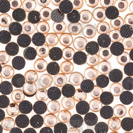 Стразы термоклеевые акриловые SS16, цвет персиковый, 20160шт. фото 3