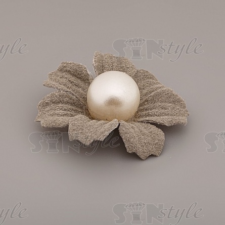 Цветочки декоративные, цвет серый, размер 35 мм, фото 2