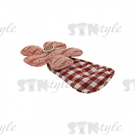 Аппликация 3D "Цветочек", цвет грязно-розовый, размер 25х40 мм фото 2