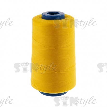 Нитки полиэстер 40/2, цвет №1590 (светло-желтый), 5000Y фото 1