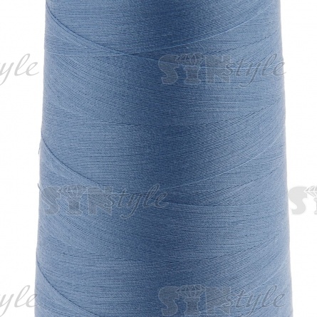 Нитки полиэстер 40/2, цвет №328 (приглушенно-синий), 5000Y фото 2