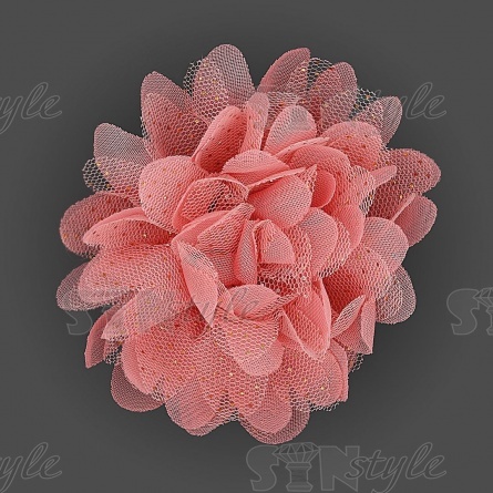 Цветочки декоративные, цвет грязно-розовый, размер 65 мм,  фото 1