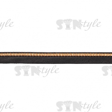 Декоративнвя тесьма отделочная с узором, цвет коричневый+светло-коричневый, ширина 10 мм, намотка 15 ярдов фото 3