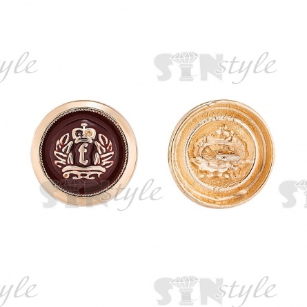 Пуговица металлическая 28L фото 1