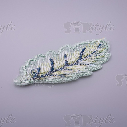 Листочки декоративные, размер 60х30 мм, цвет мятный, фото 2