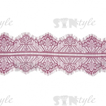 Кружево "Французское", ширина 145 мм, цвет лавандовый, длина 3 метра фото 2