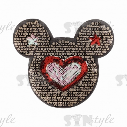 Аппликации пайетки, размер 225х205 мм фото 1