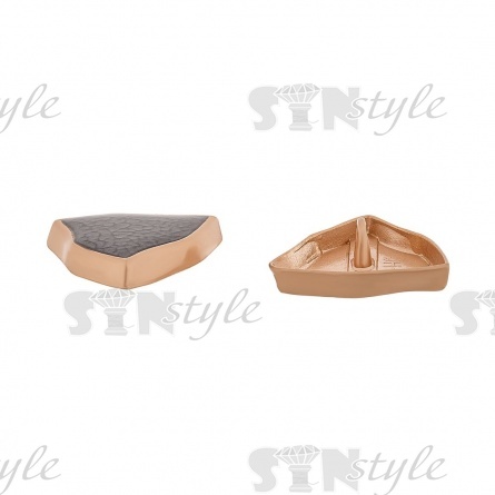 Пуговица металлическая на ножке, размер 40 L, цвет золото/черный фото 3