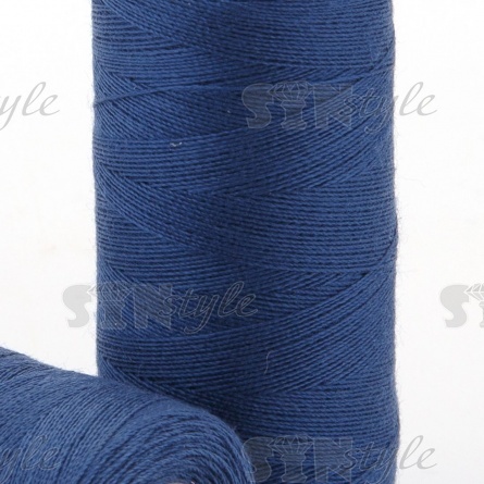 Нитки полиэстер 40/2, цвет №313 (серо-синий), катушка 400Y фото 2