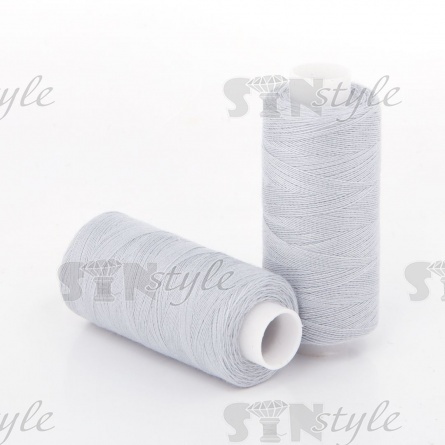 Нитки полиэстер 40/2, цвет №621 (серый), катушка  400Y фото 1
