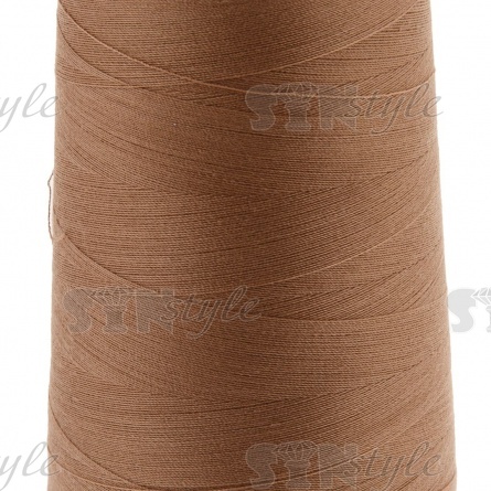 Нитки полиэстер 40/2. цвет №1702 (темно-бежевый), 5000Y фото 2