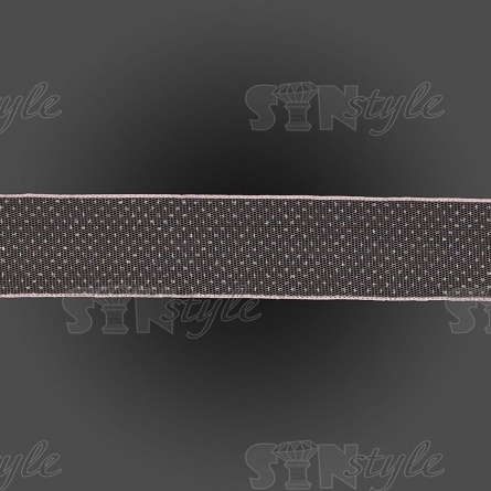 Лента капроновая, ширина 40 мм, намотка 25 ярдов, розовая  фото 2