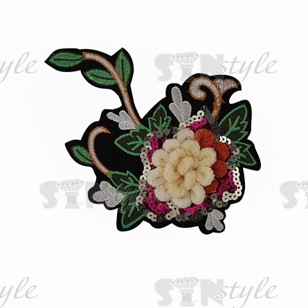 Аппликация пришивная, размер 175 х 135 мм фото 3