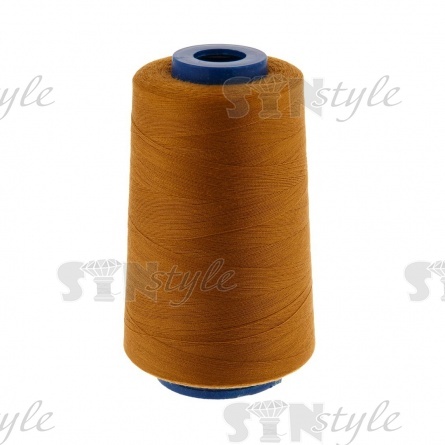 Нитки полиэстер 40/2, цвет №436 (горчичный), 5000Y фото 1