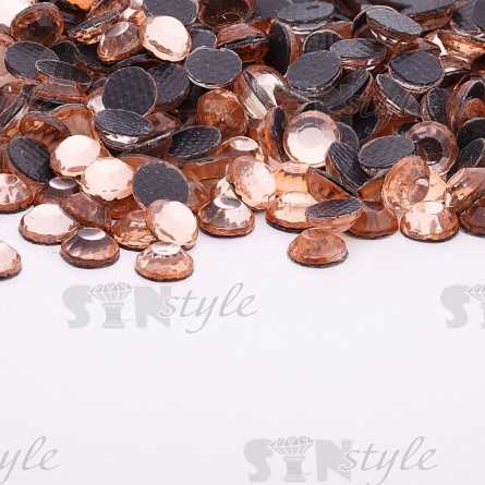 Стразы термоклеевые акриловые SS16, цвет персиковый, 20160шт. фото 1