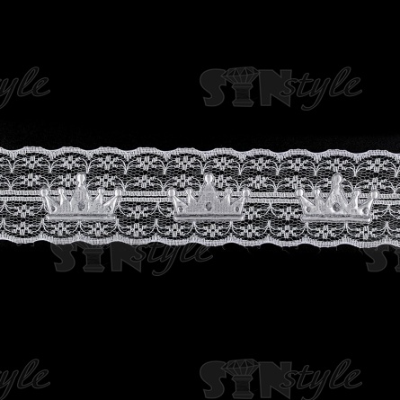Аппликация кружевная пришивная, ширина 45 мм фото 1