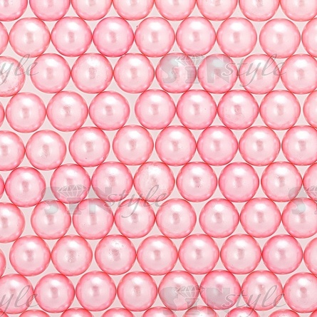 Бусины под жемчуг, размер 5 мм, цвет розовый, вес 500 г  фото 2