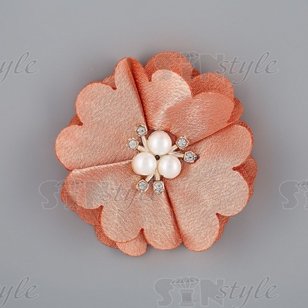 Цветочки декоративные, цвет капучино, размер 60 мм,  фото 1